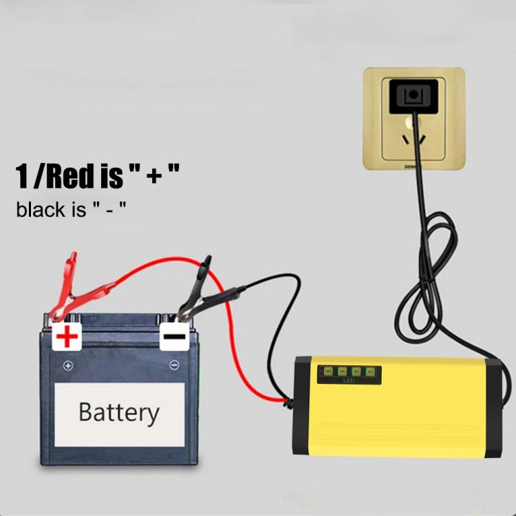 12V 2A  3AH-20AH Puls Repair Charger Motorcycle Car Battery Charger(EU Plug) - Battery Charger by buy2fix | Online Shopping UK | buy2fix