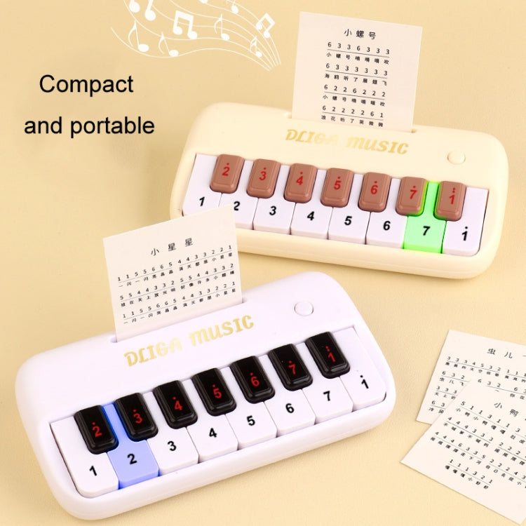 Kids Multifunction Electronic Piano Early Learning Music Piano Educational Toy For Boys And Girls Gift(Beige) - Music Toys by buy2fix | Online Shopping UK | buy2fix