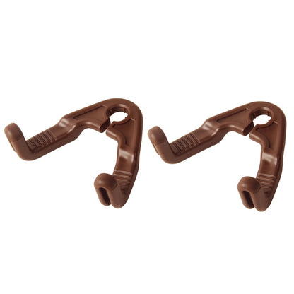 1pair Hidden Car Headrest Storage Hooks Car Seat Hook(Brown) - Seat Accessories by buy2fix | Online Shopping UK | buy2fix