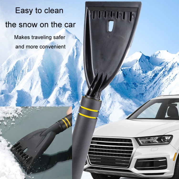 Car Snow Removal Shovel Multi-functional Winter Snow Clearing Tool Windshield Defrost Deicing Shovel(Black Gold) - Ice Scraper by buy2fix | Online Shopping UK | buy2fix