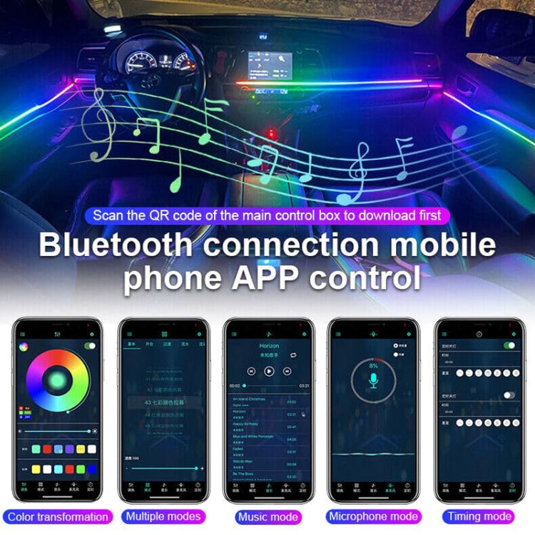 22 in 1 Car Hidden Acrylic LED Colorful Decorative Atmosphere Light Strip - Atmosphere lights by buy2fix | Online Shopping UK | buy2fix