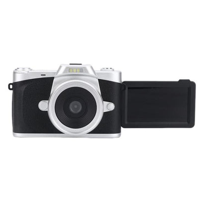 68MP Digital Camera Student CCD Travel Portable Retro Women Starter Flip Screen Card Camera(White Standard+Android OTG Card Reader) - Video Cameras by buy2fix | Online Shopping UK | buy2fix