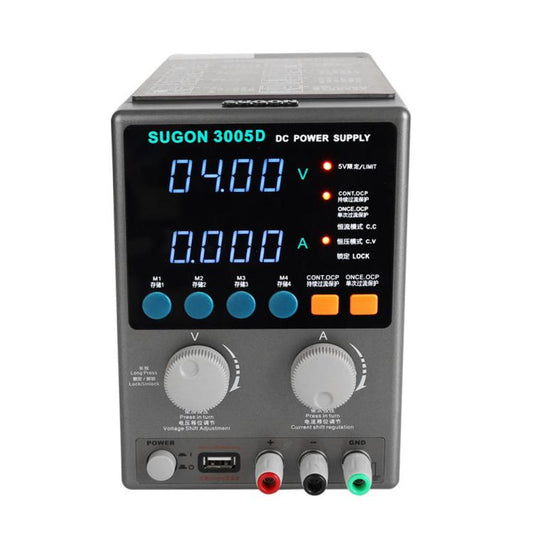 SUGON 3005D 4 Digital Display Power Supply Meter High Power Regulated Power Supply US Plug - Power Supply by SUGON | Online Shopping UK | buy2fix