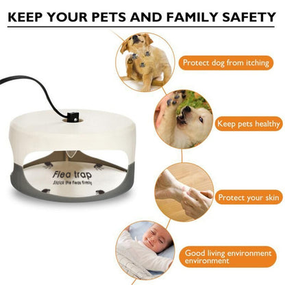 Flea Trap Pet Home Flea Lamp, Plug Type:EU Plug - Traps by buy2fix | Online Shopping UK | buy2fix