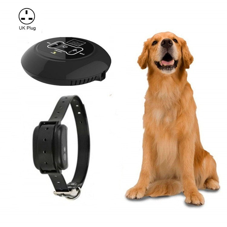 Electronic Fence Wireless Pet Training Device Bark Stop, Plug Type:UK Plug(With 1 Collar) - Training Aids by buy2fix | Online Shopping UK | buy2fix