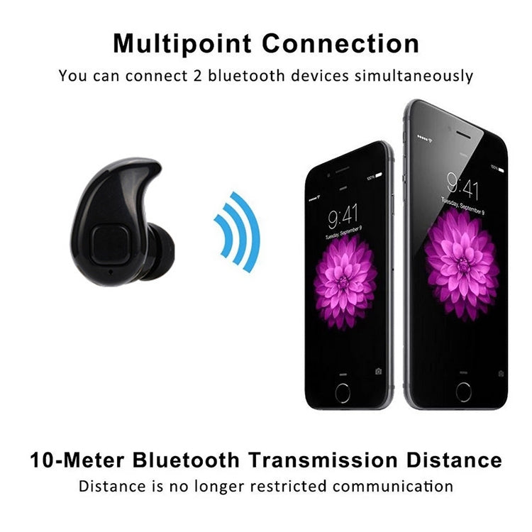 S530X Mini HiFi Handsfree Sport Wireless Bluetooth Earphone with Microphone(Gold) - Bluetooth Earphone by buy2fix | Online Shopping UK | buy2fix