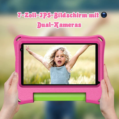 VASOUN M7 Kids Tablet PC, 7.0 inch, 2GB+32GB, Android 11 Allwinner A100 Quad Core CPU, Support 2.4G WiFi / Bluetooth, Global Version with Google Play, US Plug(Pink) -  by VASOUN | Online Shopping UK | buy2fix
