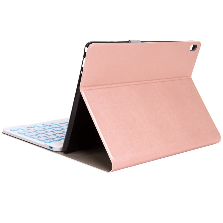 DY-P10 2 in 1 Removable Bluetooth Keyboard + Protective Leather Tablet Case with Holder for Lenovo Tab P10 10.1 inch(Rose Gold) - Lenovo Keyboard by buy2fix | Online Shopping UK | buy2fix