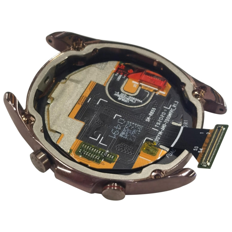 LCD Screen and Digitizer Full Assembly With Frame for Samsung Galaxy Watch3 SM-R850/R855(Gold) - Repair & Spare Parts by buy2fix | Online Shopping UK | buy2fix