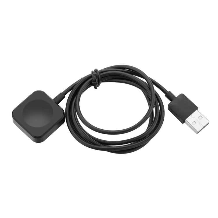 1m Square Magnetic Fast Charger USB Charging Cable for Watch Apple Series Ultra/8/7/6/SE/SE2/5/4/3/2 (Black) - Charger / Holder by buy2fix | Online Shopping UK | buy2fix