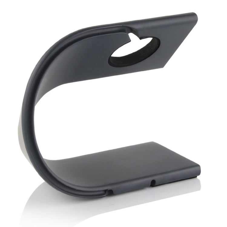 U Shape Aluminum Stand Charger Holder For Apple Watch 38mm / 42mm(Black) - Apple Accessories by buy2fix | Online Shopping UK | buy2fix