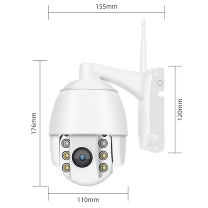 QX2 4G (EU Version) 1080P HD 360 Degrees Panoramic Day and Night Full-color Waterproof Smart Camera, Support Motion Detection / Two-way Voice / TF Card, EU Plug - Security by buy2fix | Online Shopping UK | buy2fix