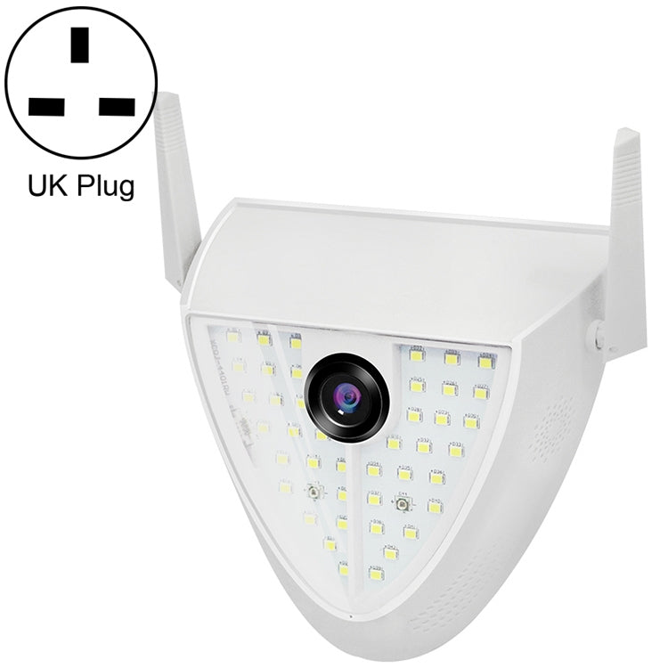 DP16 2.0 Megapixel 42 LEDs Garden Light Smart Camera, Support Motion Detection / Night Vision / Voice Intercom / TF Card, UK Plug - Security by buy2fix | Online Shopping UK | buy2fix