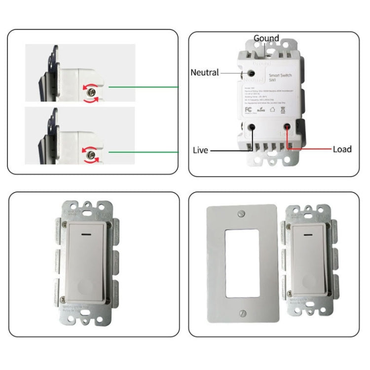 120 Type WiFi Smart Wall Touch Switch, US Plug(White) - Consumer Electronics by buy2fix | Online Shopping UK | buy2fix