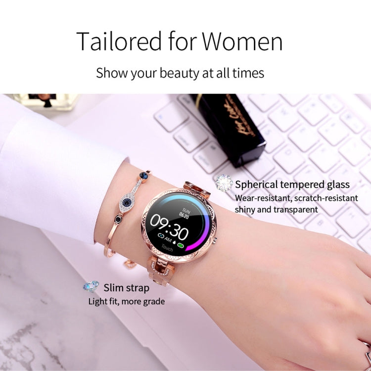 AK15 Fashion Smart Female Bracelet, 1.08 inch Color LCD Screen, IP67 Waterproof, Support Heart Rate Monitoring / Sleep Monitoring / Remote Photography (Rose Gold) - Smart Wear by buy2fix | Online Shopping UK | buy2fix