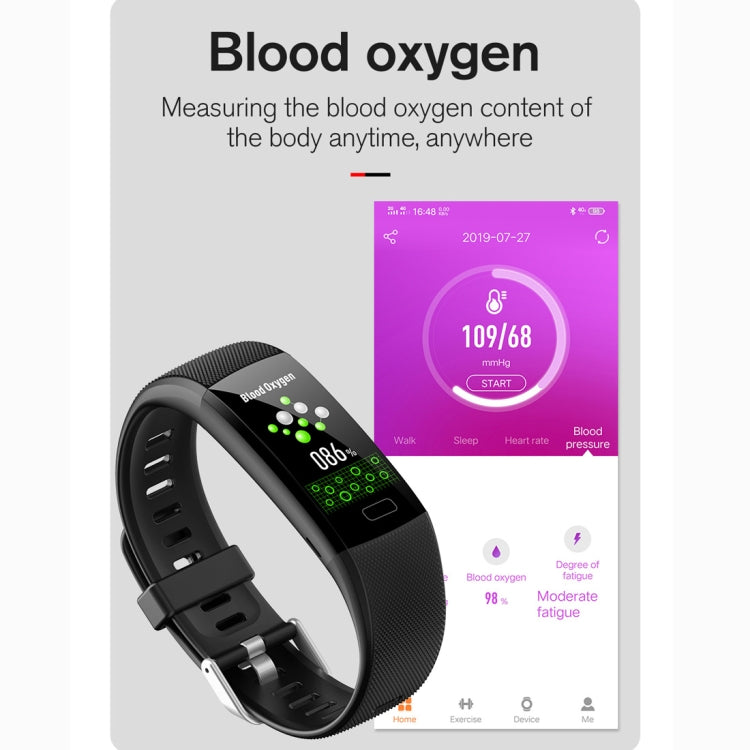 Y10 0.96 inch TFT Color Screen Smart Bracelet, Support Call Reminder/ Heart Rate Monitoring /Blood Pressure Monitoring/ Sleep Monitoring/Blood Oxygen Monitoring(Purple) - Smart Wear by buy2fix | Online Shopping UK | buy2fix