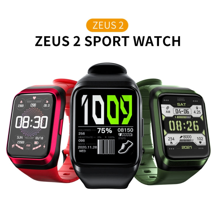 LOKMAT ZEUS 2 1.69 inch Screen Waterproof Smart Watch, GPS / Heart Rate  / Blood Oxygen / Blood Pressure Monitor(Red) - Smart Wear by Lokmat | Online Shopping UK | buy2fix