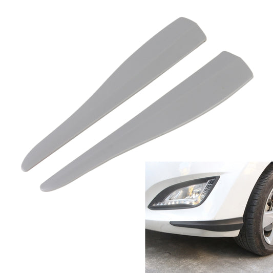 1 Pair Car Solid Color Silicone Bumper Strip, Style: Short (Grey) - Anti Collision Sticker by buy2fix | Online Shopping UK | buy2fix