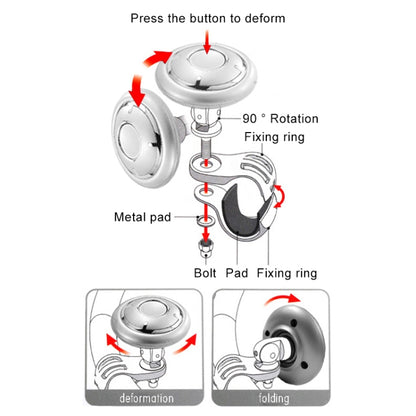 YI-71 Car Steering Wheel Booster Ball Car Power Handle (Mirror) - Steering Wheel Accessories by buy2fix | Online Shopping UK | buy2fix