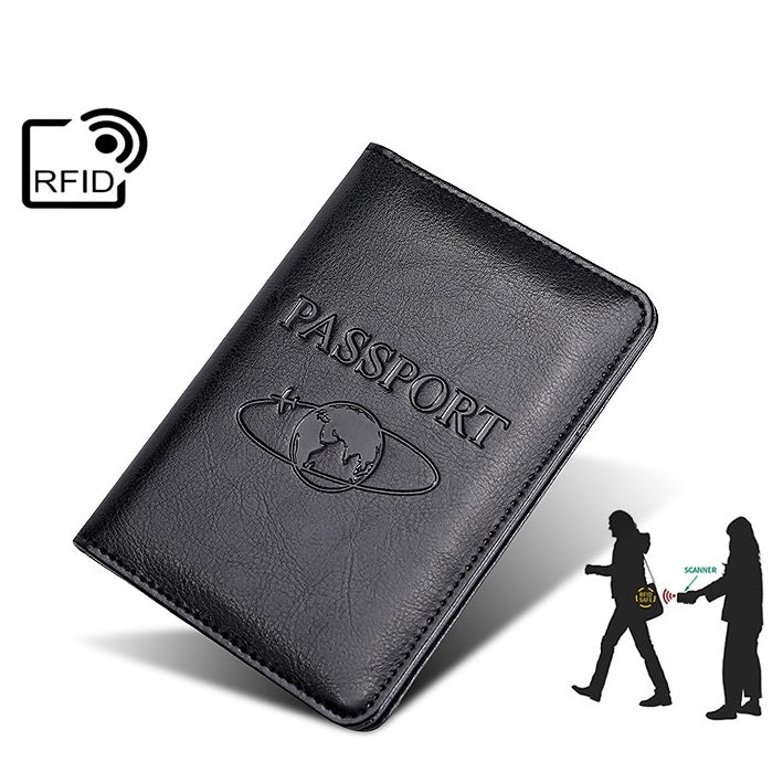 TP-8296 Multi-functional RFID Leather Travel Passport Holder(Dark Brown) - Antimagnetic RFID Package by buy2fix | Online Shopping UK | buy2fix