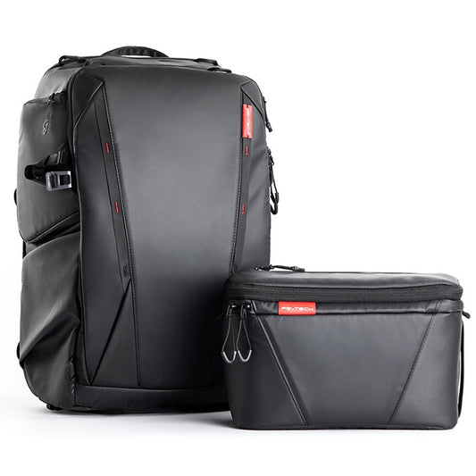 PGYTECH P-CB-020 2 in 1 Waterproof  Shockproof Outdoor Dual Shoulders Backpack + Single Shoulder Bag (Black) - Camera Accessories by PGYTECH | Online Shopping UK | buy2fix