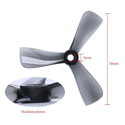 10 Packs / 40pcs iFlight Cine 3040 3 inch 3-Blade FPV Freestyle Propeller for RC FPV Racing Freestyle Drones BumbleBee MegaBee Accessories (White) - Propeller by IFLIGHT | Online Shopping UK | buy2fix