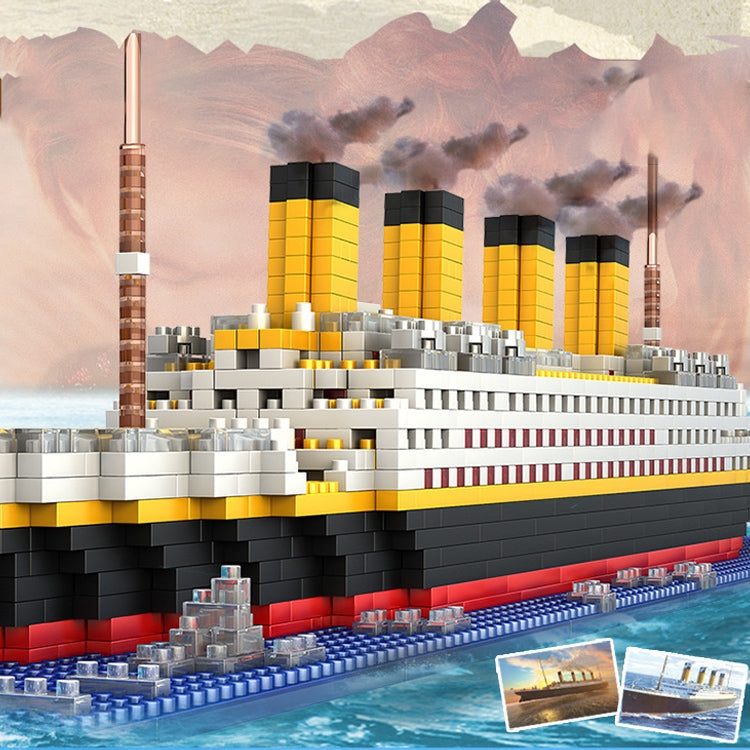 Titanic DIY Assembled Building Blocks Boat Children Educational Toy - Building Blocks by buy2fix | Online Shopping UK | buy2fix