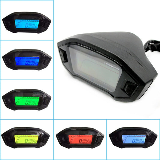 B2912 Motorcycle Modified Instrument Panel 12V LCD Display Odometer Mileage 2-4 Cylinder Speedometer - Electrical Instruments by buy2fix | Online Shopping UK | buy2fix