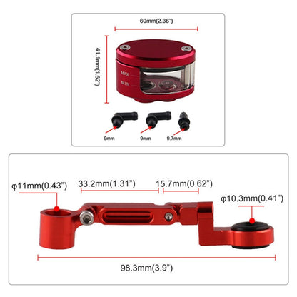 Motorcycle Modification Parts Front Brake Fluid Oil Universal Brake Oil Cup for Kawasaki / Suzuki(Black) - In Car by buy2fix | Online Shopping UK | buy2fix