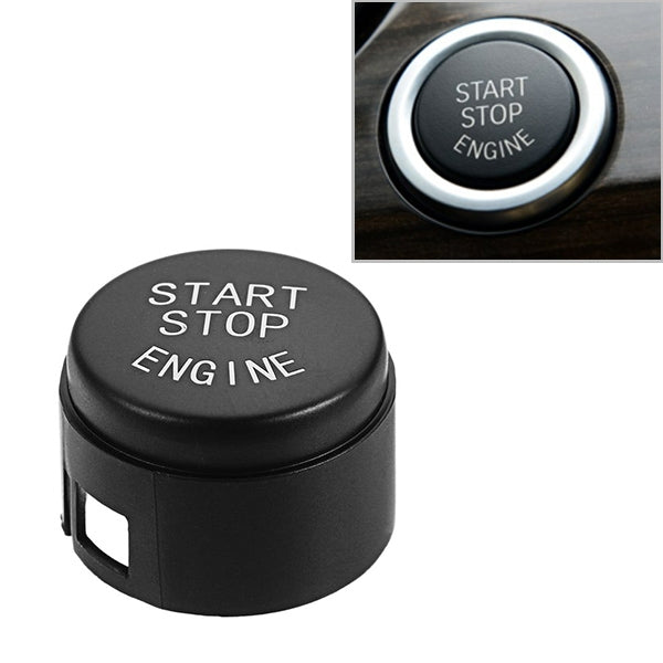 Car Start Stop Engine Button Switch Replace Cover 61319153832 for BMW 5 / 6 / 7 Series F Chassis without Start and Stop 2009-2013 (Black) - In Car by buy2fix | Online Shopping UK | buy2fix