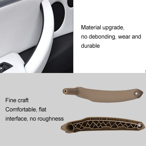 Car Interior Right Handle Inner Door Armrest Panel Pull 51416969402 for BMW X5 / X6, Left Drive(Beige) - In Car by buy2fix | Online Shopping UK | buy2fix