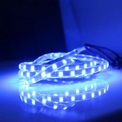 5 PCS 45 LED 3528 SMD Waterproof Flexible Car Strip Light for Car Decoration, DC 12V, Length: 90cm(Blue Light) - Decorative Lights by buy2fix | Online Shopping UK | buy2fix