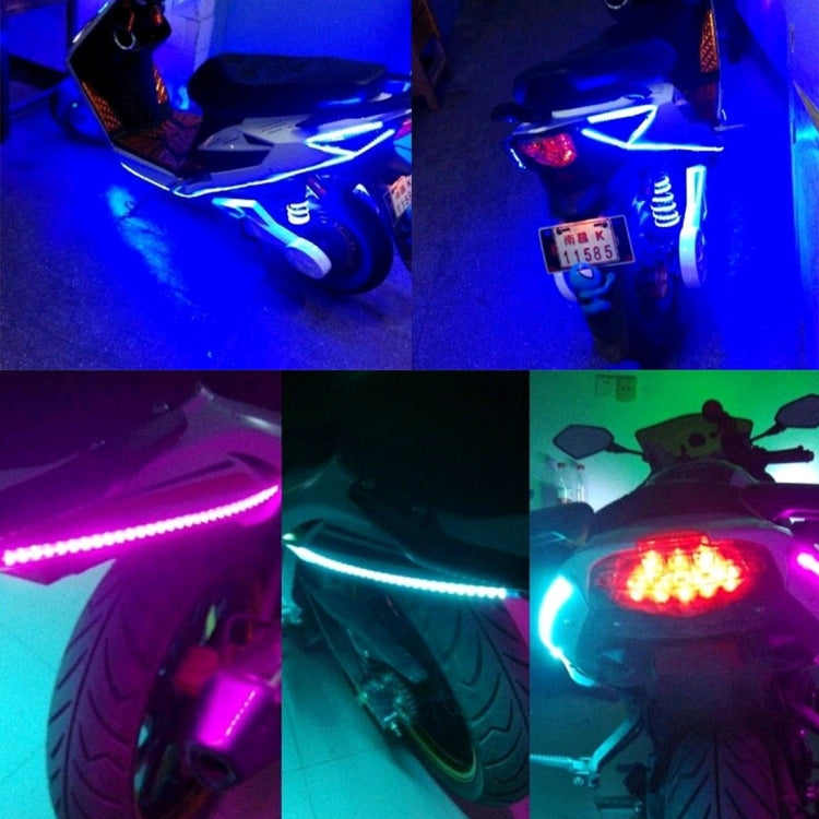 5 PCS Flow Style 45 LED 3528 SMD Waterproof Flexible Car Strip Light for Car Decoration, DC 12V, Length: 90cm(Red Light) - Decorative Lights by buy2fix | Online Shopping UK | buy2fix