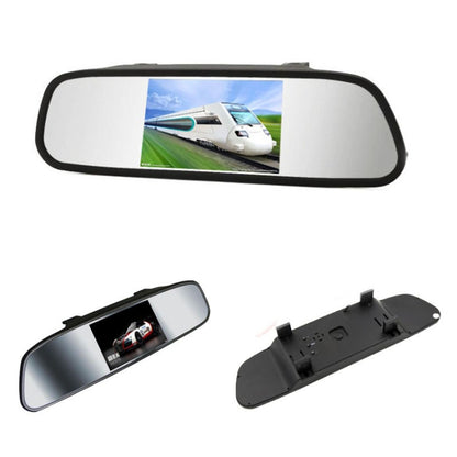 PZ-705 4.3 inch TFT LCD Car Rear View Mirror Monitor for Car Rearview Parking Video Systems - In Car by buy2fix | Online Shopping UK | buy2fix