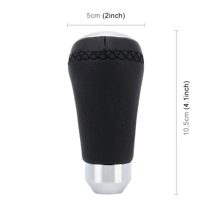 Universal Car Modified Shifter Black Leather Lever Manual 5-Speed Gear Shift Knob - Shift Knob by buy2fix | Online Shopping UK | buy2fix