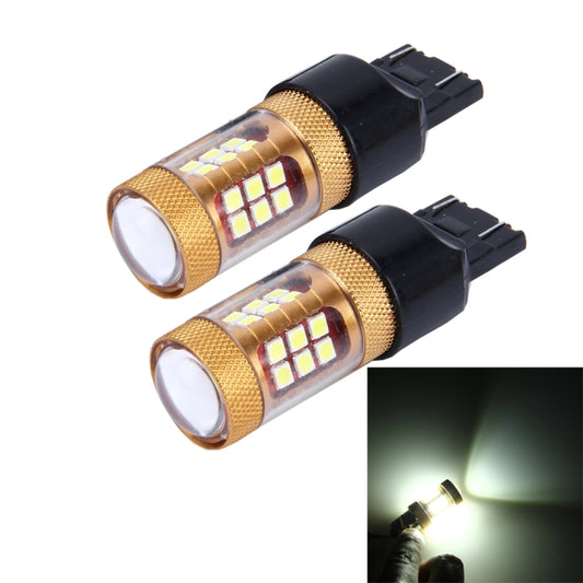 2 PCS 7443 15W 1300LM 6500K 28 SMD-3030 LED Car Brake Lights Turn Light, DC 12V(White Light) - Brake Lights by buy2fix | Online Shopping UK | buy2fix