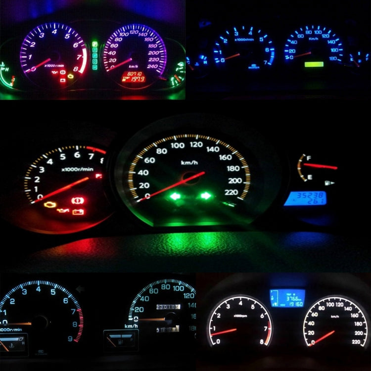 10 PCS 0.5W T3 Instrument Panel LED Light Dashboard Indicator Lamp Bulb (Green Light) - In Car by buy2fix | Online Shopping UK | buy2fix