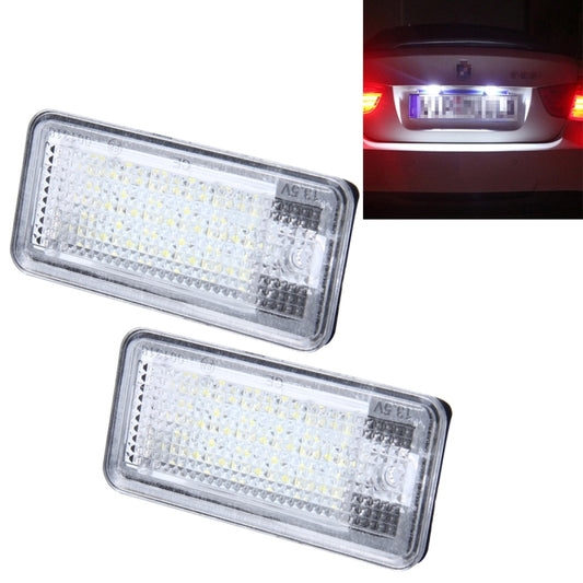 2 PCS License Plate Light with 24 SMD-3528 Lamps for Audi - In Car by buy2fix | Online Shopping UK | buy2fix