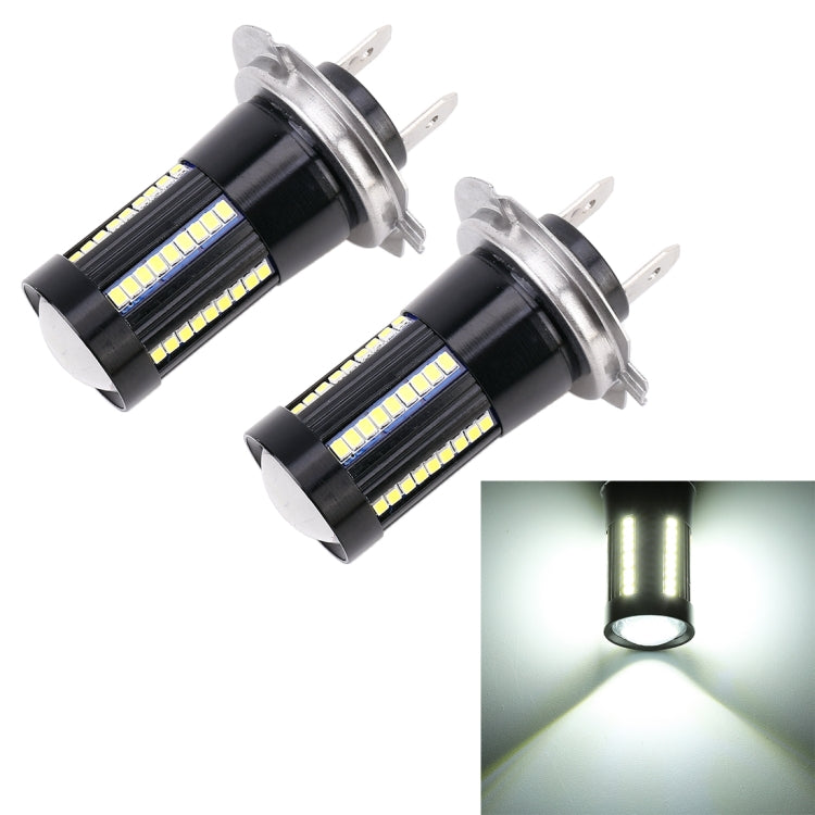 2 PCS H7 DC9-16V / 8.2W / 6000K / 655LM Car Auto Fog Light 66LEDs SMD-2016 Lamps - Fog / Driving Lights by buy2fix | Online Shopping UK | buy2fix