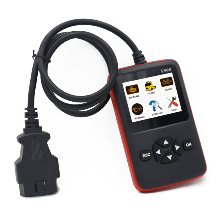 V500 Trunk HD Reading Card Professional OBDII Diagnostic Code Scanner Tool - In Car by buy2fix | Online Shopping UK | buy2fix