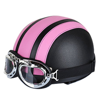 Winter Season Motorcycle Breathable Safty Helmet(Pink) - Helmets by buy2fix | Online Shopping UK | buy2fix