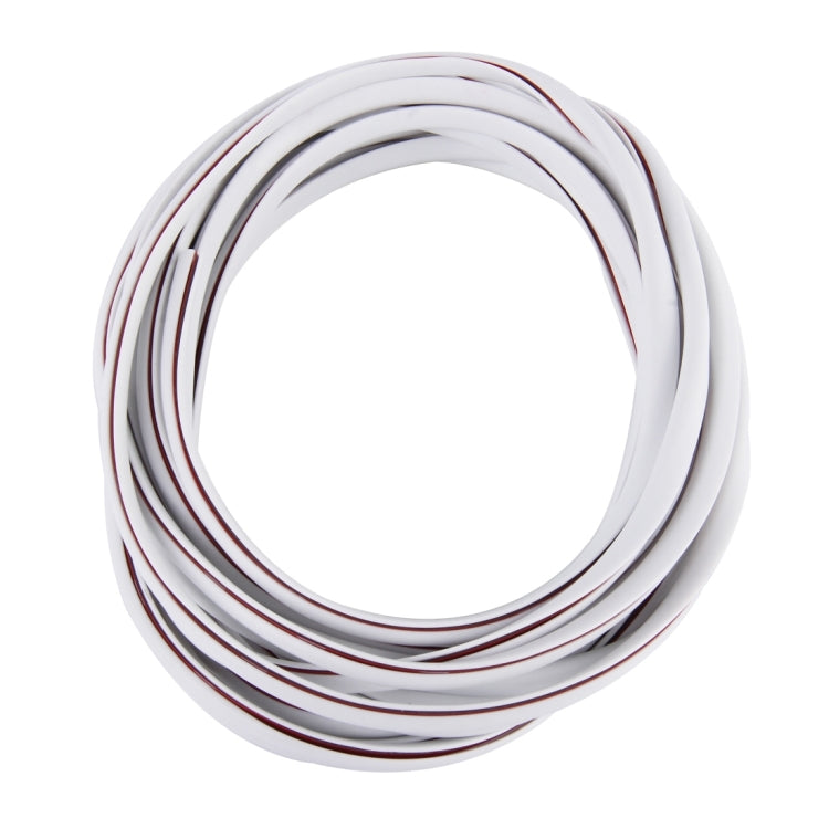 5m Car Decorative Strip PVC Chrome Decoration Strip Door Seal Window Seal(White) - Decorative Strip by buy2fix | Online Shopping UK | buy2fix