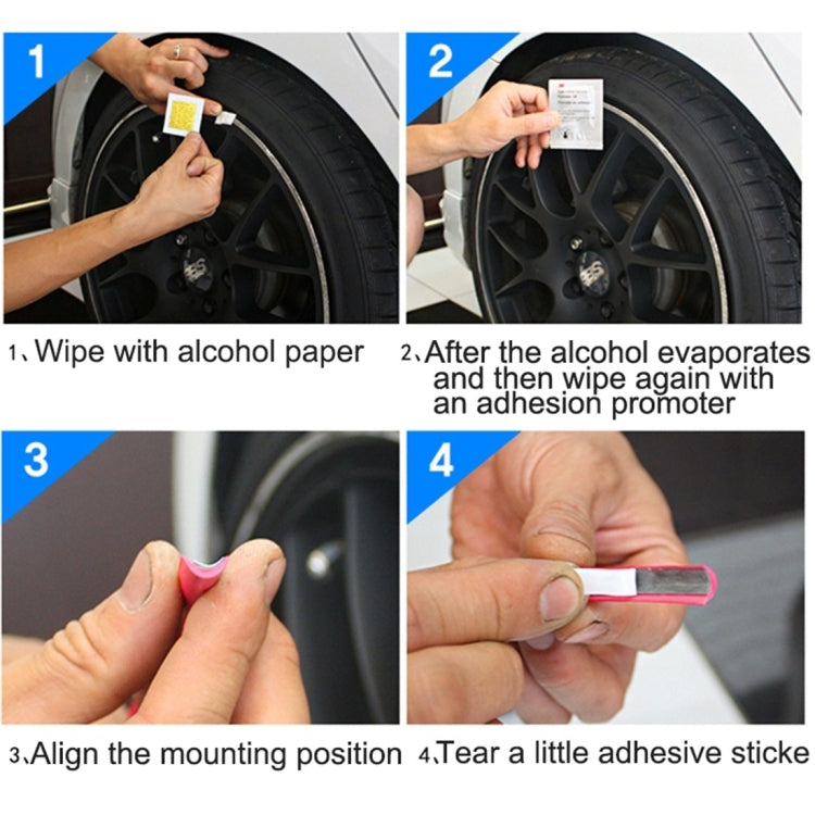 Universal Decorative Scratchproof Stickup 8M Flexible Car Wheel Hub TRIM Mouldings Shining Decoration Strip(Purple) - Decorative Strip by buy2fix | Online Shopping UK | buy2fix