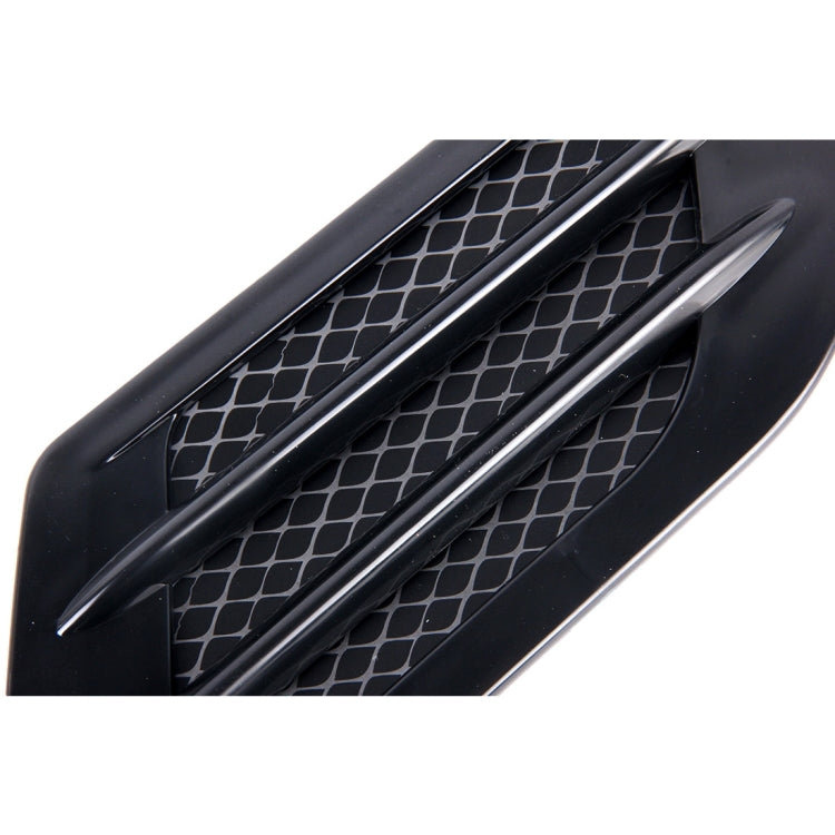 2 PCS Euro Style Plastic Decorative Air Flow Intake Turbo Bonnet Hood Side Vent Grille Cover With Self-adhesive Sticker - Decorative Sticker by buy2fix | Online Shopping UK | buy2fix