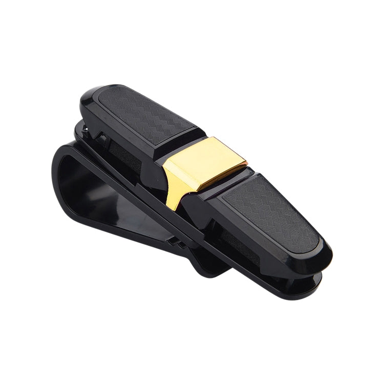 Vehicle Mounted Glasses Clip Car Eyeglass Bill Holder, Package: OPP Bag(Gold) - Sunglasses & Glasses Clips by buy2fix | Online Shopping UK | buy2fix