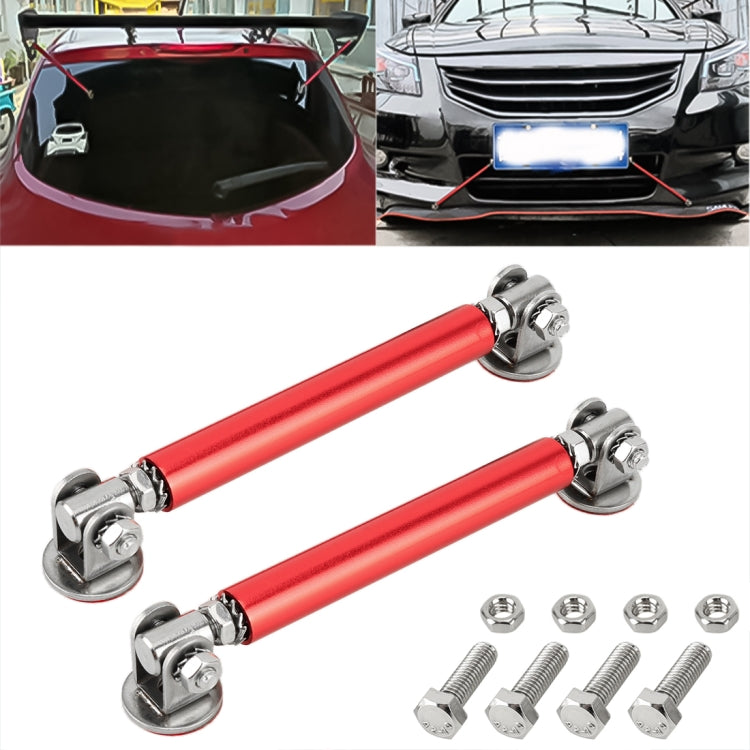 2 PCS Car Modification Adhesive Surrounded Rod Lever Front and Rear Bars Fixed Front Lip Back Shovel, Length: 7.5cm(Red) - In Car by buy2fix | Online Shopping UK | buy2fix