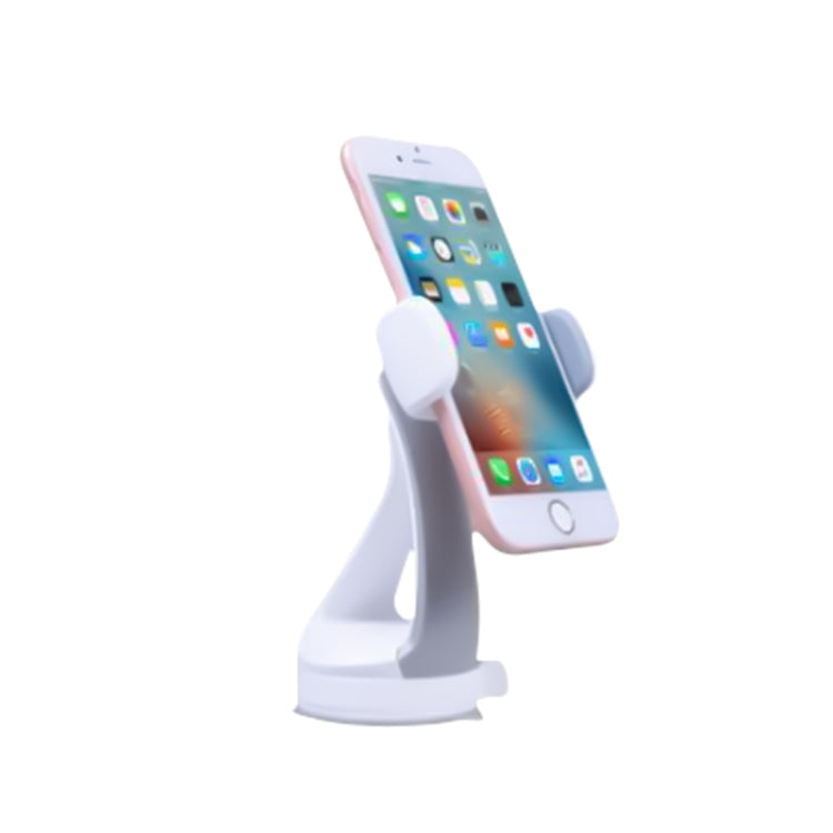 GB-452 Universal Car Suction Cup Mount Bracket Phone Holder (White) - In Car by buy2fix | Online Shopping UK | buy2fix