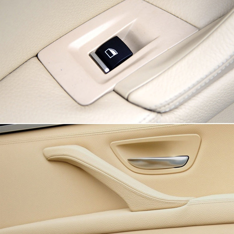 Car Standard Version Inside Doors Handle Pull Trim Cover 5141 7225 873 for BMW F10 F18, Left Driving (Beige) - In Car by buy2fix | Online Shopping UK | buy2fix