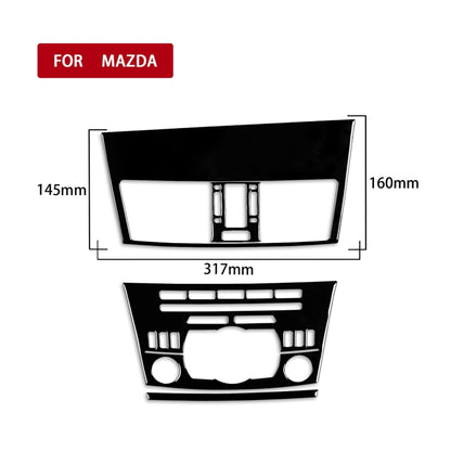 For Mazda 3 Axela 2010-2013 4 in 1 Car Central Control Radio Set A Decorative Sticker, Right Drive - In Car by buy2fix | Online Shopping UK | buy2fix