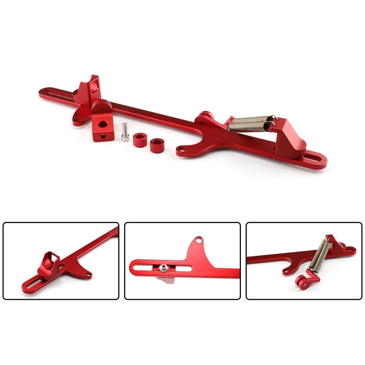 Car Modification Accessories Aluminum Alloy 4500 Series Cable Base Throttle Bracket Throttle Valve Cable(Red) - In Car by buy2fix | Online Shopping UK | buy2fix
